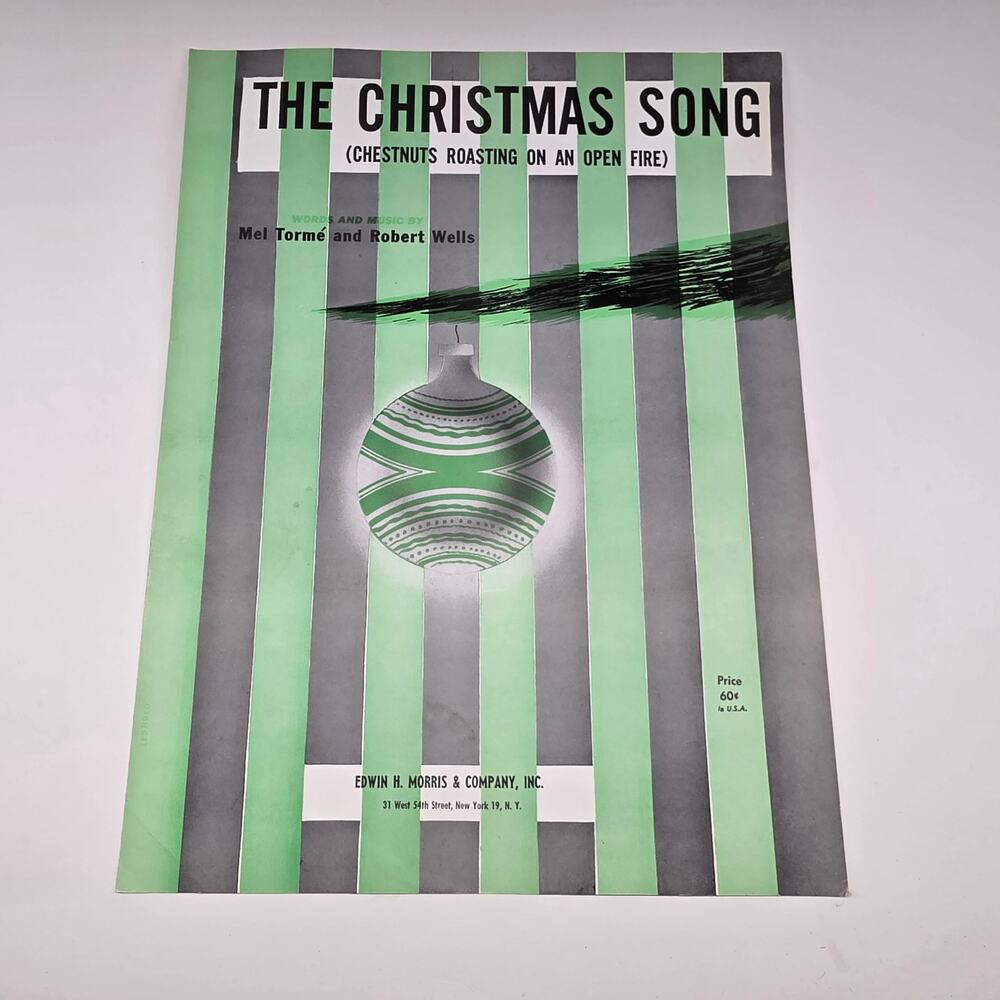 Vintage The Christmas Song Chestnuts Roasting Sheet Music Mel Tormé 1946